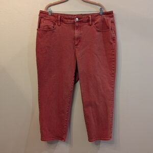 Ava & Viv Peach Jeans Size 20W Cropped